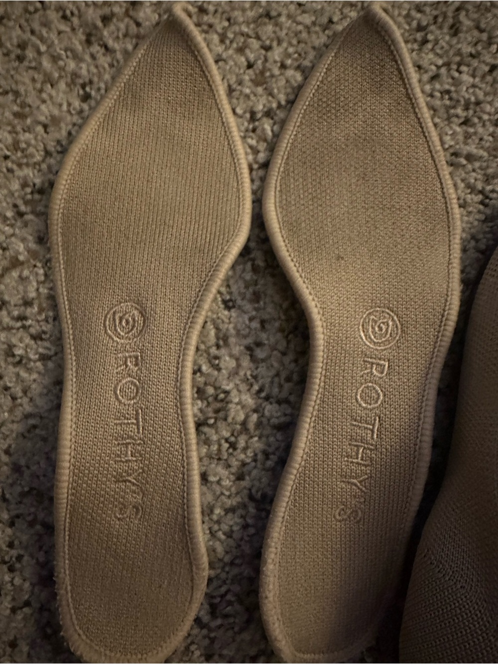 Rothy’s the point beige tan pointed ballet flat for women size 8 - Picture 7 of 9